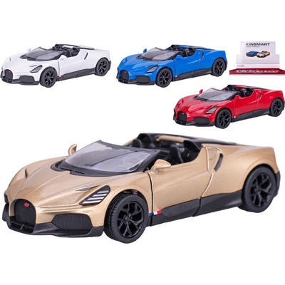 Kinsmart Bugatti Mistral 13cm kov zpětný chod 1:36