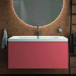 Ideal Standard Atelier Conca стенен шкаф с 2 чекмеджета, червено-оранжев, 120 см (T4576Y3)