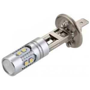 CarMart Диодна крушка H1 10W с 10 диода 2323 по 1W Cree и лупа