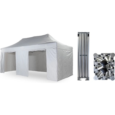 Tentino Big Hexagon 4 x 6 m/4 nohy biela