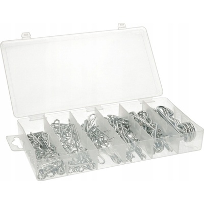 Závlačky pružinové zemědělské, sada 150 ks