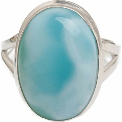 Nefertitis Larimar prsten stříbro LOT465