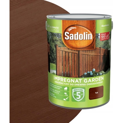 Dekorativní impregnace na zahradní dřevo - Sadolin Garden - Tek - 5 L