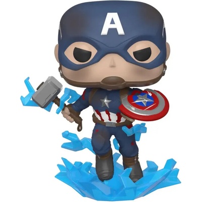 Funko Фигурка Funko Pop! Marvel: Avengers Endgame - Captain America With Broken Shield & Mjolnir #573 (FUNKO-051668)