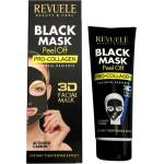  Revuele черна 3d пилинг маска за лице с проколаген, 80мл