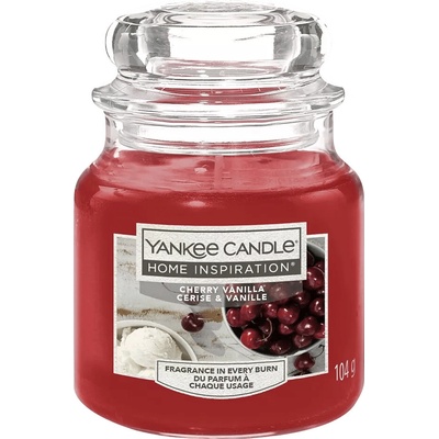Yankee Candle Vonná sviečka Cherry Vanilla, čerešňa, vanilka, 104 g, 1613611E