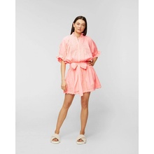 Juliet Dunn Neon Poplin Blouson Dress