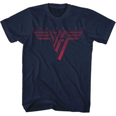 Van Halen Classic Red Logo Navy Blue M Риза (VHTS01MN02)