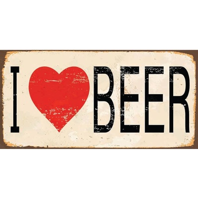 Ceduľa I Love Beer