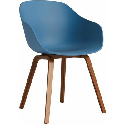 Hay AAC 222 Lacquered Walnut Veneer / azure blue