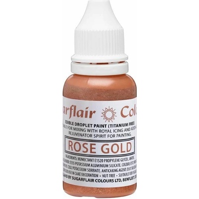 Cakesupplies Tekutá farba rosegold 14 ml