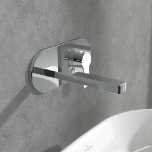 Villeroy & Boch Architectura вграден смесител за умивалник с едноръкохватков механизъм, гланциран хром, без скрито тяло (TVW10311211061)