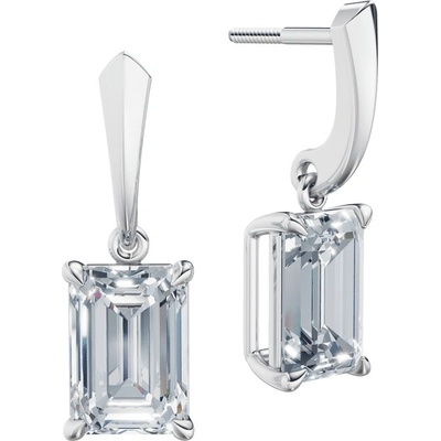 DF dámske náušnice 6431, bílé zlato s laboratorními diamanty o celkové váze 6.00 ct VS1/F