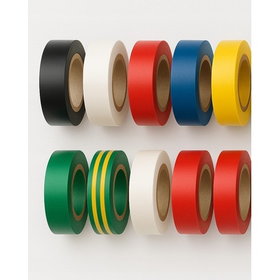 Emos F615992 Elektroizolační páska PVC 15 mm x 10 m barevný mix 10 ks