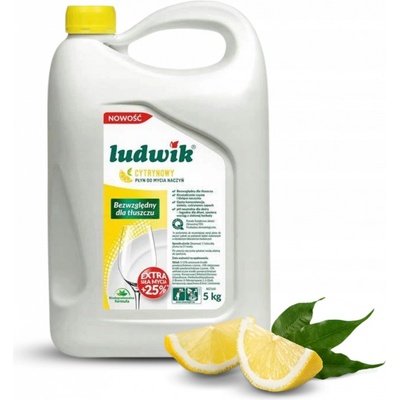 Ludwik Tekutý prostriedok na umývanie riadu Citrón 5 l