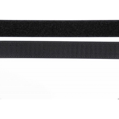 Pro Háčkování Suchý zip, 20 mm, komplet černá