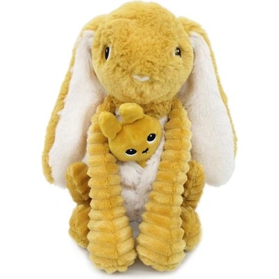 Les Ptipotos Плюшено зайче Toudou горчично - мама с дете