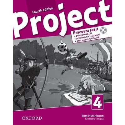 Project Fourth Edition 4 Pracovní sešit s poslechovým CD a přípravou na testování Hutchinson HardyGould T.; Trnová J.; M.