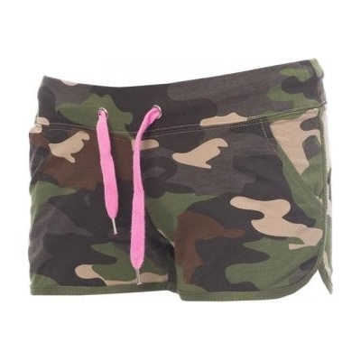 Payper Dámské teplákové šortky COMBAT LADY MASKÁČOVÁ/FUCHSIOVÁ