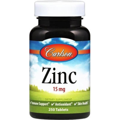 Carlson Labs Zinc 15 mg | as Zinc Gluconate [250 Таблетки]