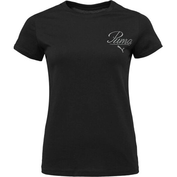 Puma ESSENTIALS SCRIPT TEE černá