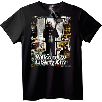 NOONEBRAND Тениска GTA Liberty City - 2XL, Black