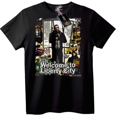 NOONEBRAND Тениска GTA Liberty City - 2XL, Black