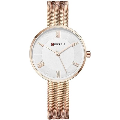 Curren Дамски часовник Curren Quiety, Розово злато / Бял (CURREN-9020-ROSEGOLD-WHITE)