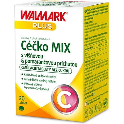 Walmark Céčko 100 mg s višňovou & pomarančovou príchuťou 90 tabliet