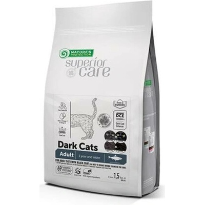 Natures P Superior care dark cat GF adult herring all breed 1,5 kg