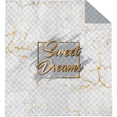 Detexpol Přehoz na postel Sweet Dreams mramor white 200 x 240 cm