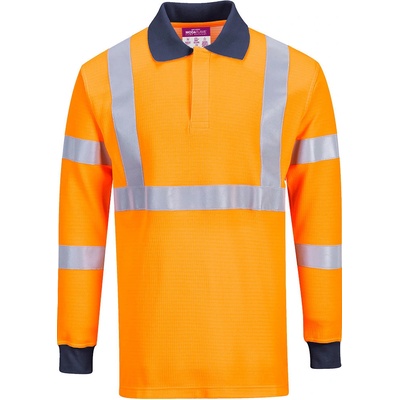 Portwest MODAFLAME FR76 Nehorľavá reflexná polokošeľa HV oranžová L