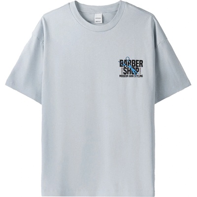 Bershka Тениска синьо, размер S