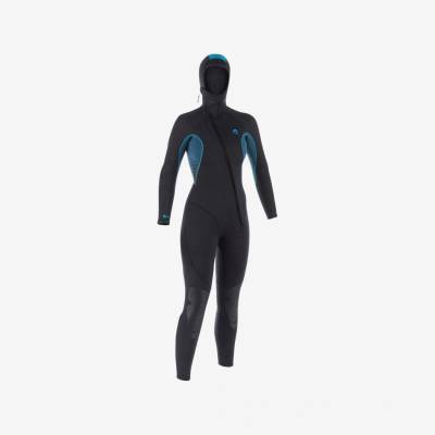 DECATHLON SCD 100 s kuklou 7 mm čierno-modrý Dámska