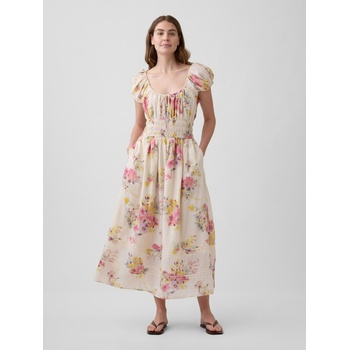 GAP Воалени цветни макси рокли GAP GAP | Bezhov | ЖЕНИ | XXS