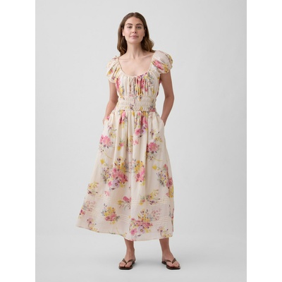 GAP Воалени цветни макси рокли GAP GAP | Bezhov | ЖЕНИ | XXS