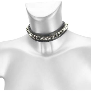 Image 1 of Leather & steel fashion чокър Demon's spine - LSF9 96
