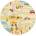 Multidecor Детски килим stella streets 120 см бежов/град (mu0268)