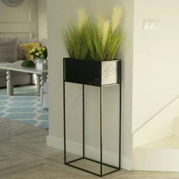 Image 1 of HowHomely Стойка за цветя 90x44 см черен (DD0092)