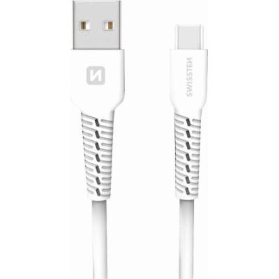 Swissten 71505531 USB / USB-C, 1m, bílý