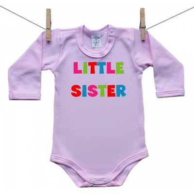Boodyy Ružové Body s dlhým rukávom Little sister