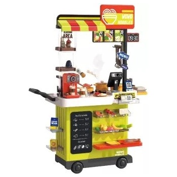 Man Yuk Toys Мобилен комплект играчки за бързо хранене, 88 части