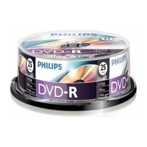 Philips DVD-R 4.7GB 16x - 25 бр. в шпиндел