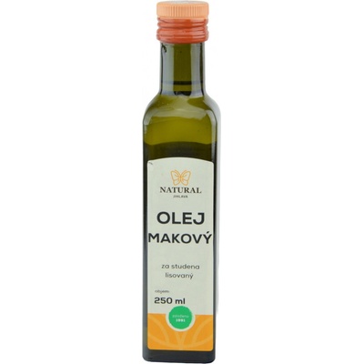 Natural olej makový za studena lisovaný 250ml
