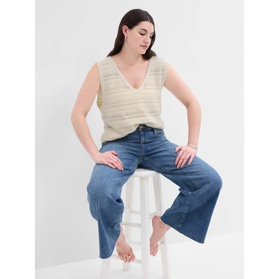 GAP Плетен потник топ GAP GAP | Bezhov | ЖЕНИ | XXS