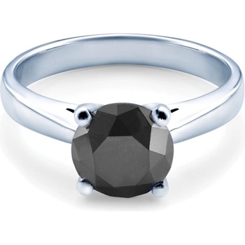 SAVICKI Годежен пръстен savicki: бяло злато, черен диамант