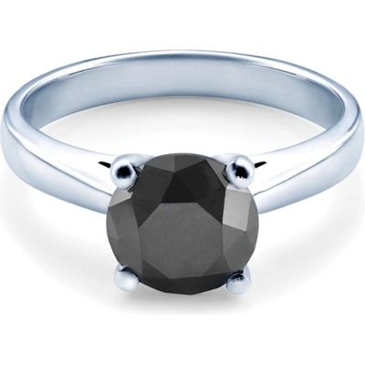 SAVICKI Годежен пръстен savicki: бяло злато, черен диамант