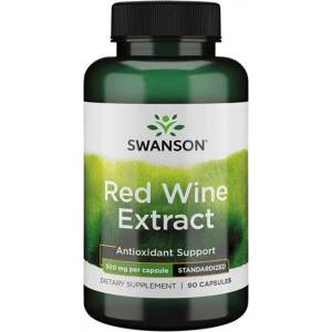 Swanson Red Wine Extract, 500 mg, 90 капсули, Swanson (SWH117)