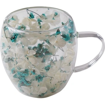 CupHup Стъклена термо чаша CupHup Passion Flower, Двойно дъно, Mandrake (02-06)