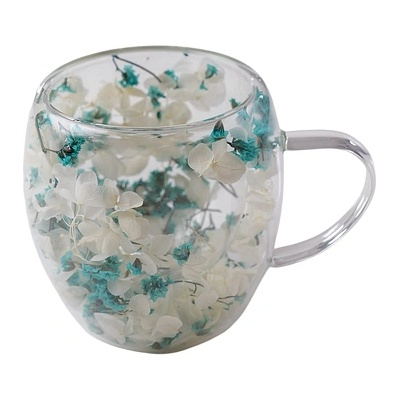 CupHup Стъклена термо чаша CupHup Passion Flower, Двойно дъно, Mandrake (02-06)